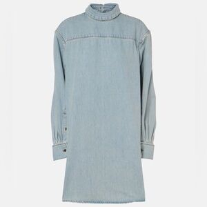 Dries Van Noten Light Blue Denim Dress